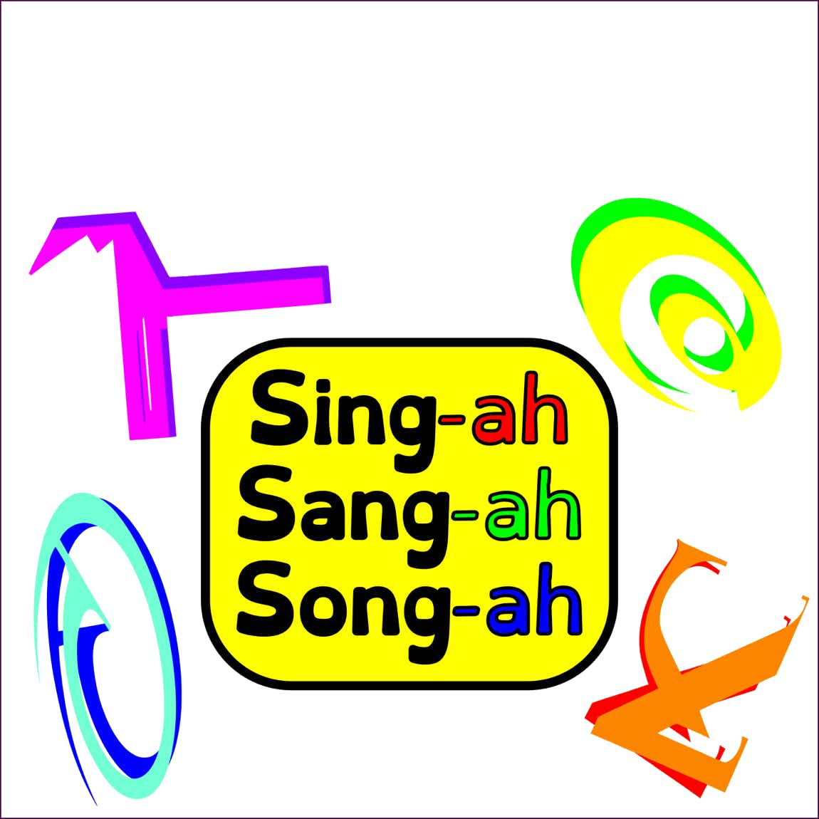 Album cover for 'Sing-ah Sang-ah Song-ah"