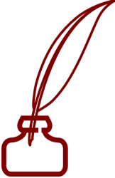 Th writing icon is Clyr Ink's feather in an inkwell.