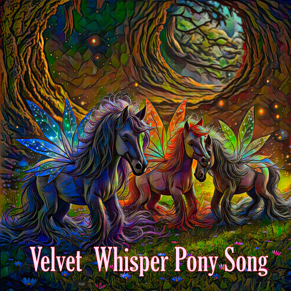 Album cover for "Velvet Whisper Pony Song"