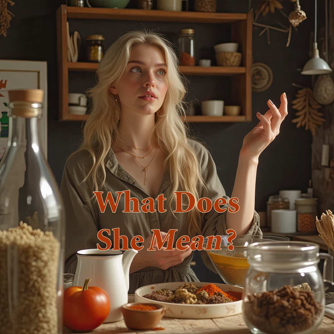 Album cover for "What Does She Mean?"